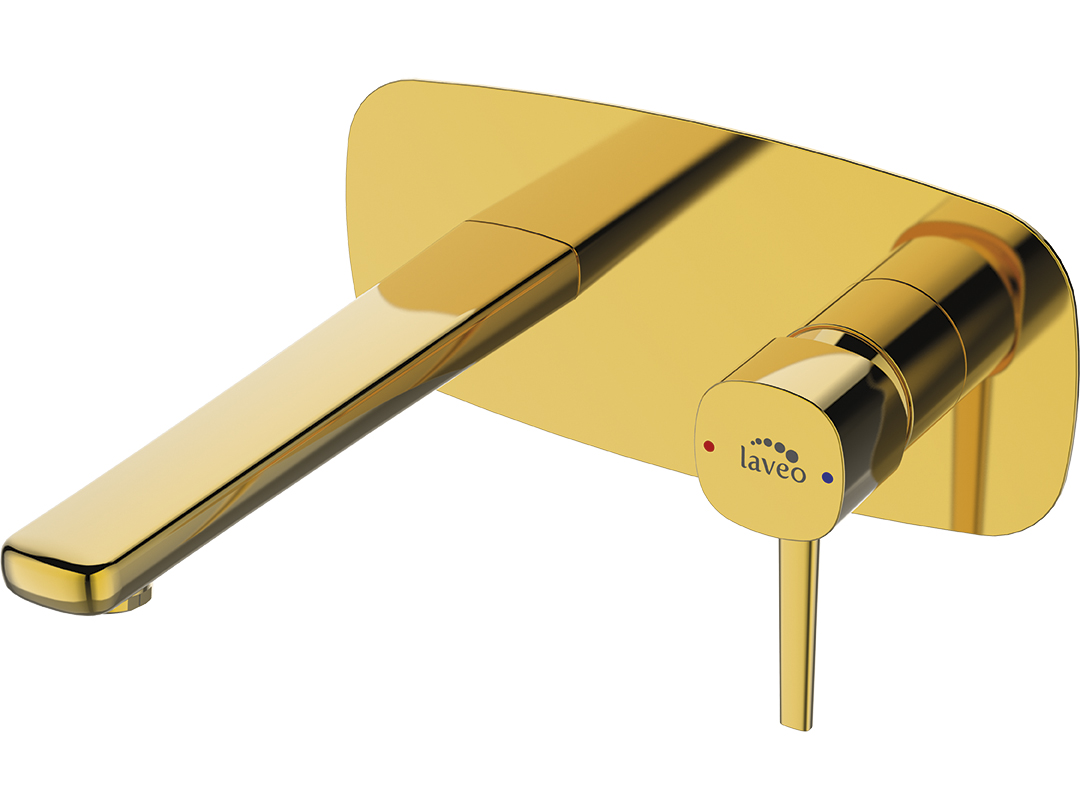 Laveo Pola rubinetto per lavabo da incasso oro BAPG22P