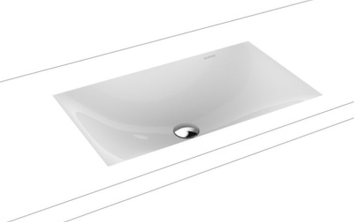 Kaldewei Silenio lavabo 63.4x39.1 cm rettangolare sottopiano bianco 906006313001