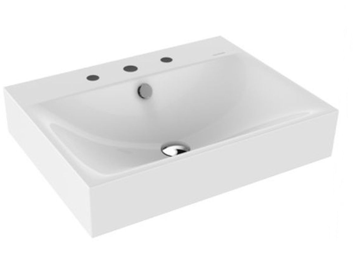 Kaldewei Silenio lavabo 60x46 cm rettangolare a parete bianco 904306033001