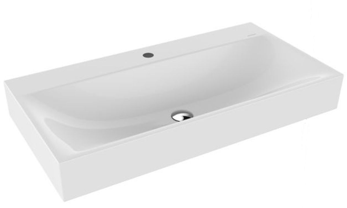 Kaldewei Silenio lavabo 90x46 cm rettangolare a parete bianco 904406303001