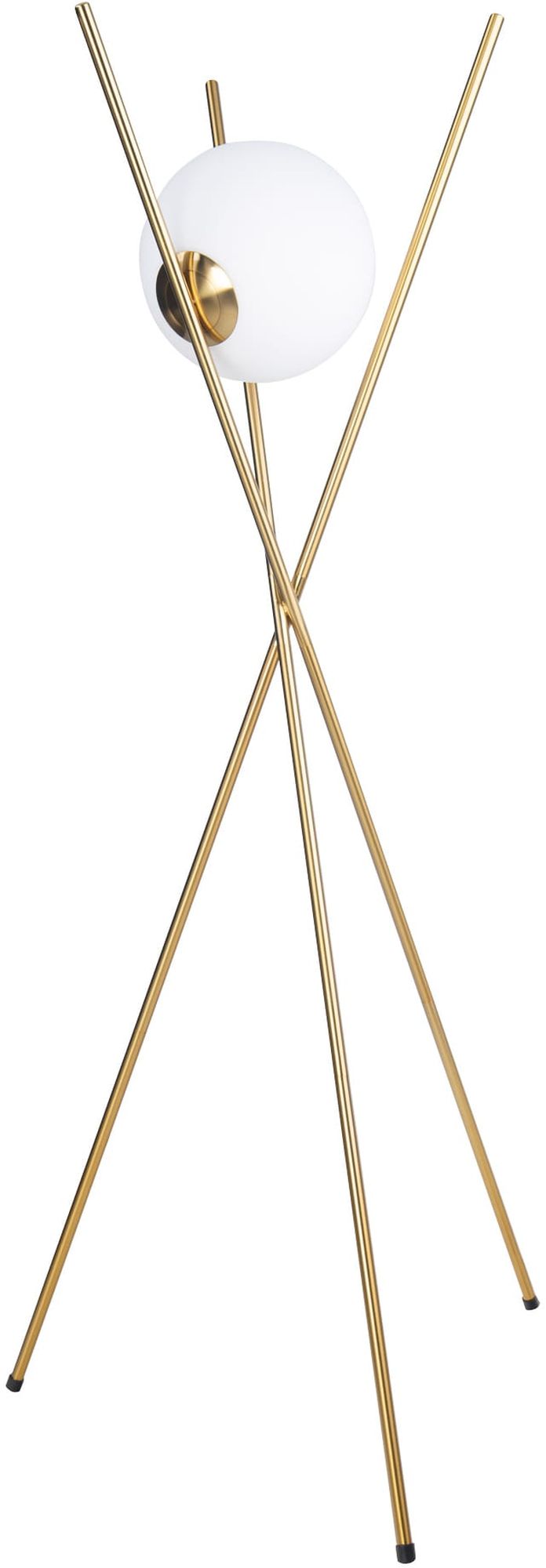 MaxLight Xena lampada da terra 1x60 W bianco-ottone F0055