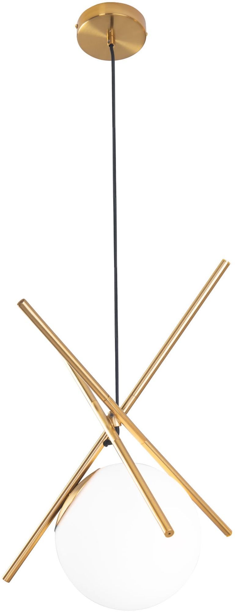 MaxLight Xena lampada sospesa 1x60 W bianco-ottone P0403