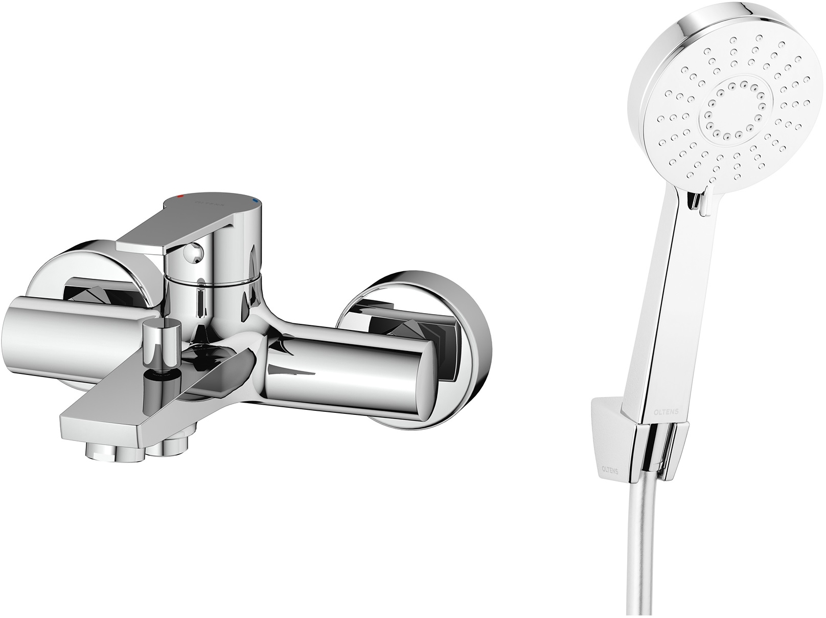Set rubinetto per vasca e doccia Oltens Jog 34003100, doccetta Oltens Motala Select 37101100, 37200100, 37401100