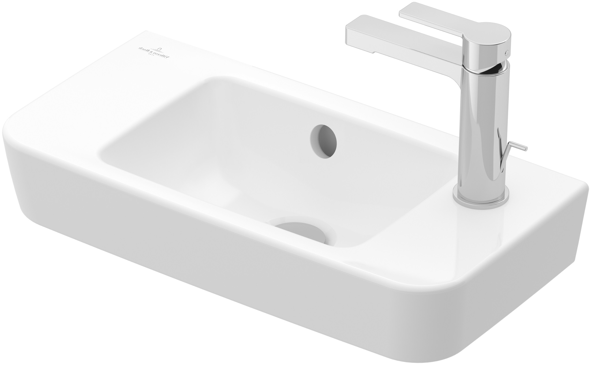 Villeroy & Boch O.Novo lavabo 50x25 cm rettangolare a parete bianco 4342R501