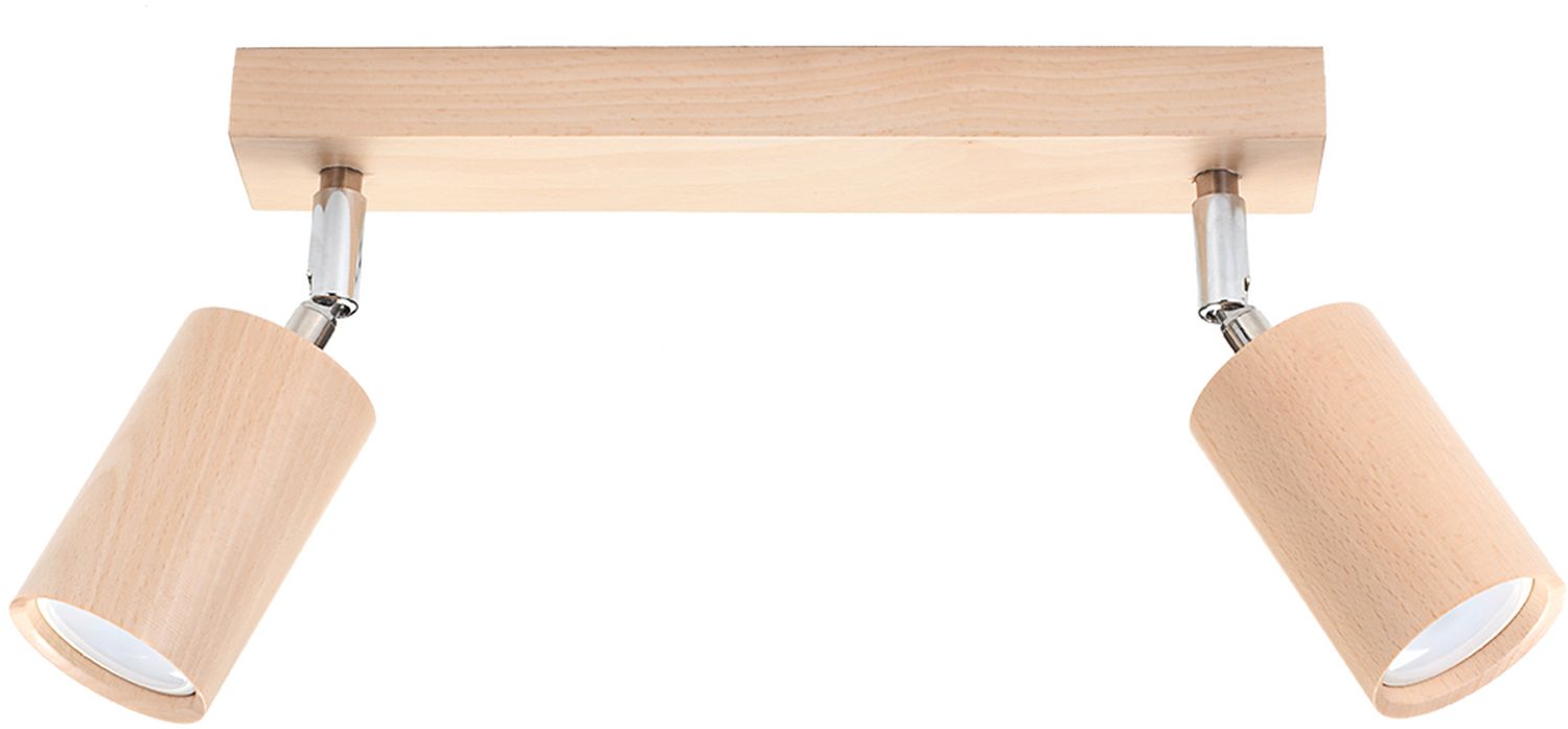 Sollux Lighting Berge lampada da soffitto 2x40 W cromo-marrone SL.0702