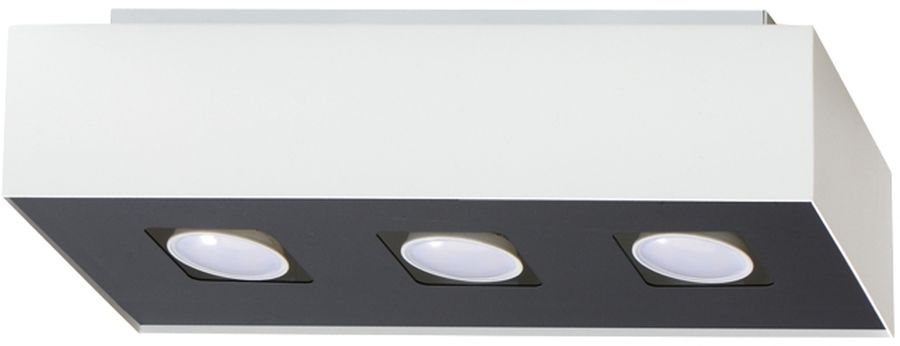 Sollux Lighting Mono lampada da soffitto 3x40 W bianco-nero SL.0068