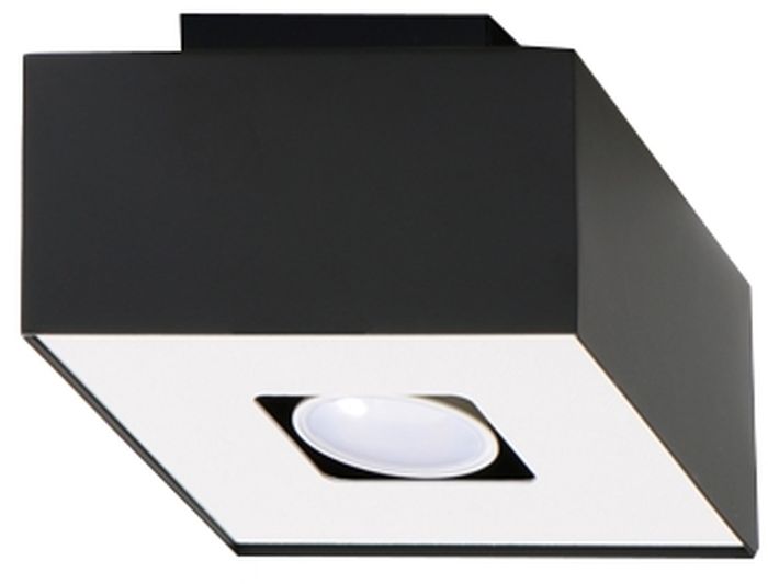 Sollux Lighting Mono lampada da soffitto 1x40 W bianco-nero SL.0070