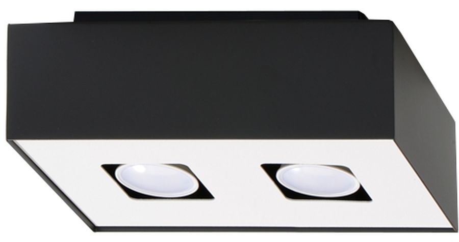 Sollux Lighting Mono lampada da soffitto 2x40 W bianco-nero SL.0071