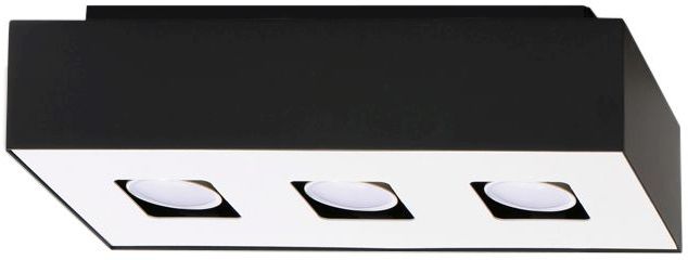 Sollux Lighting Mono lampada da soffitto 3x40 W bianco-nero SL.0072