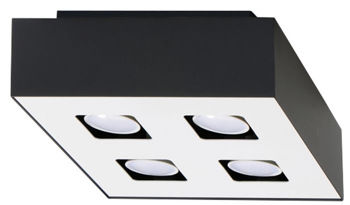 Sollux Lighting Mono lampada da soffitto 4x40 W bianco-nero SL.0073