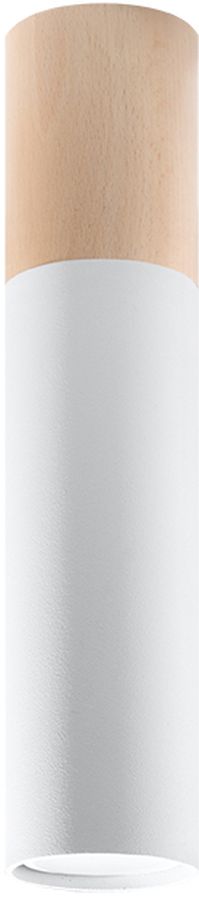 Sollux Lighting Pablo lampada da soffitto 1x40 W bianco-legno SL.0631