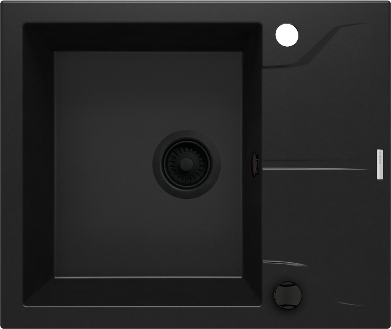 Deante Andante lavello in granito 59x49 cm nero ZQN_N11A