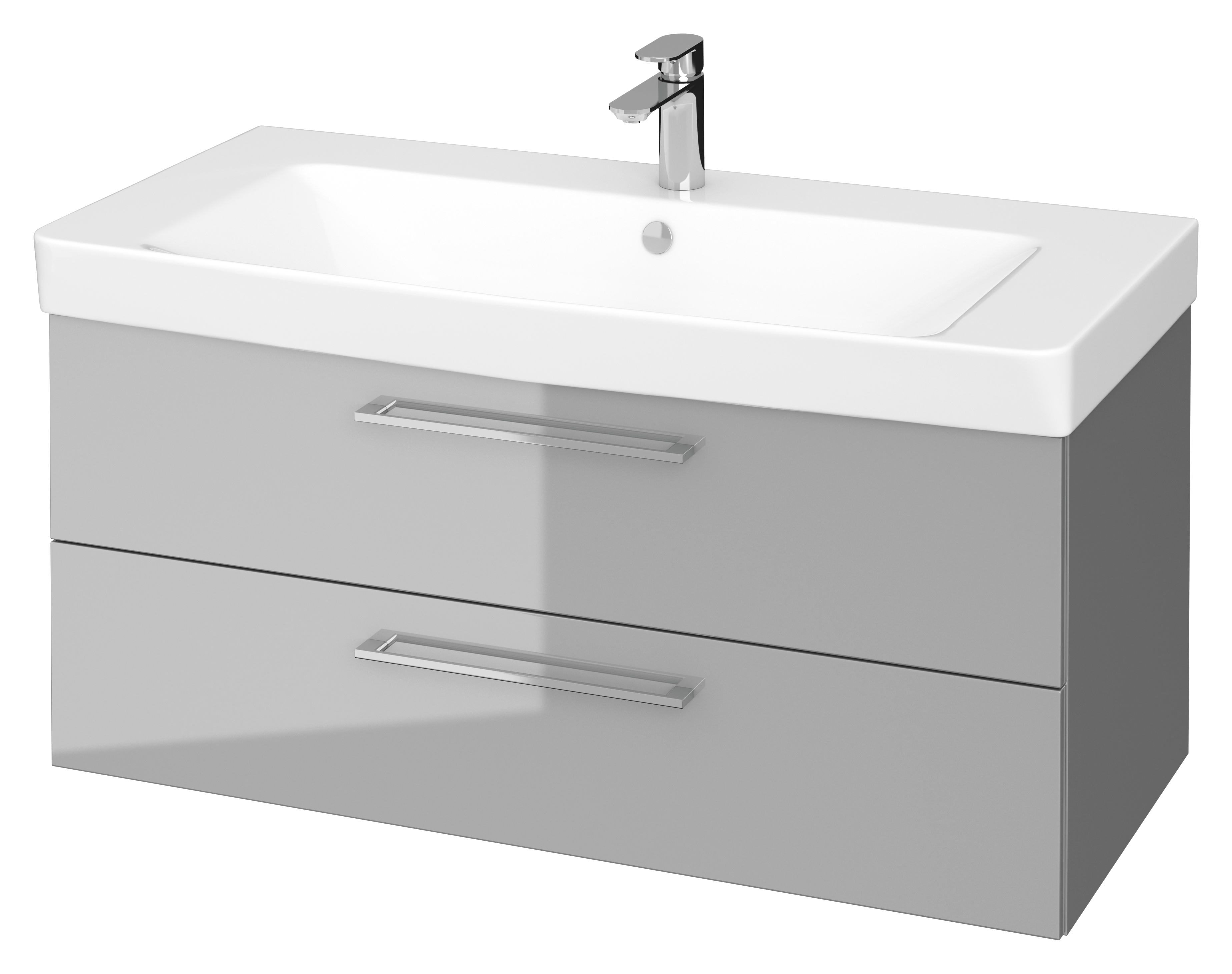 Cersanit Mille lavabo con armadietto 101 cm grigio S801-332-DSM