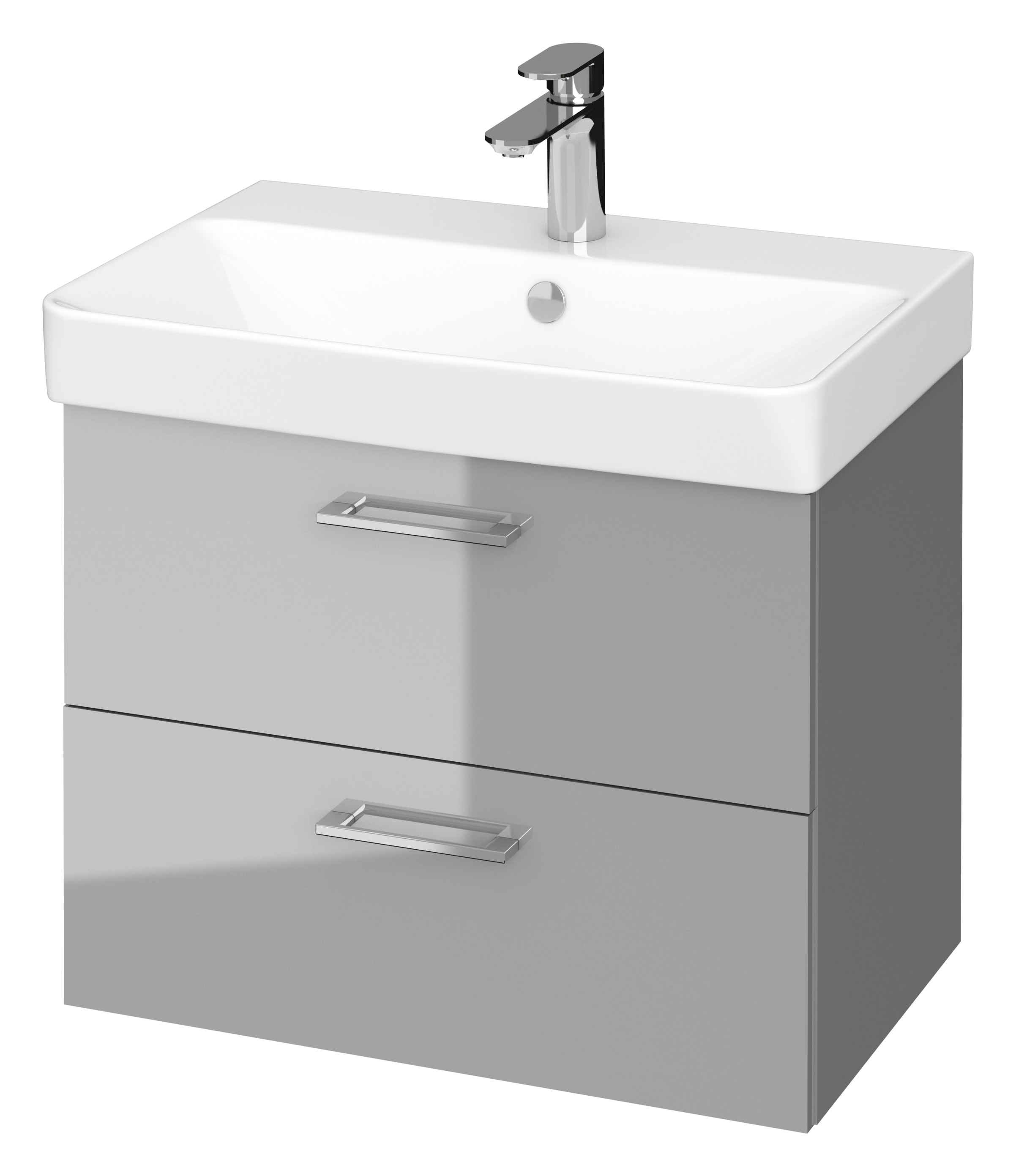 Cersanit Mille lavabo con armadietto 60 cm grigio S801-317-DSM