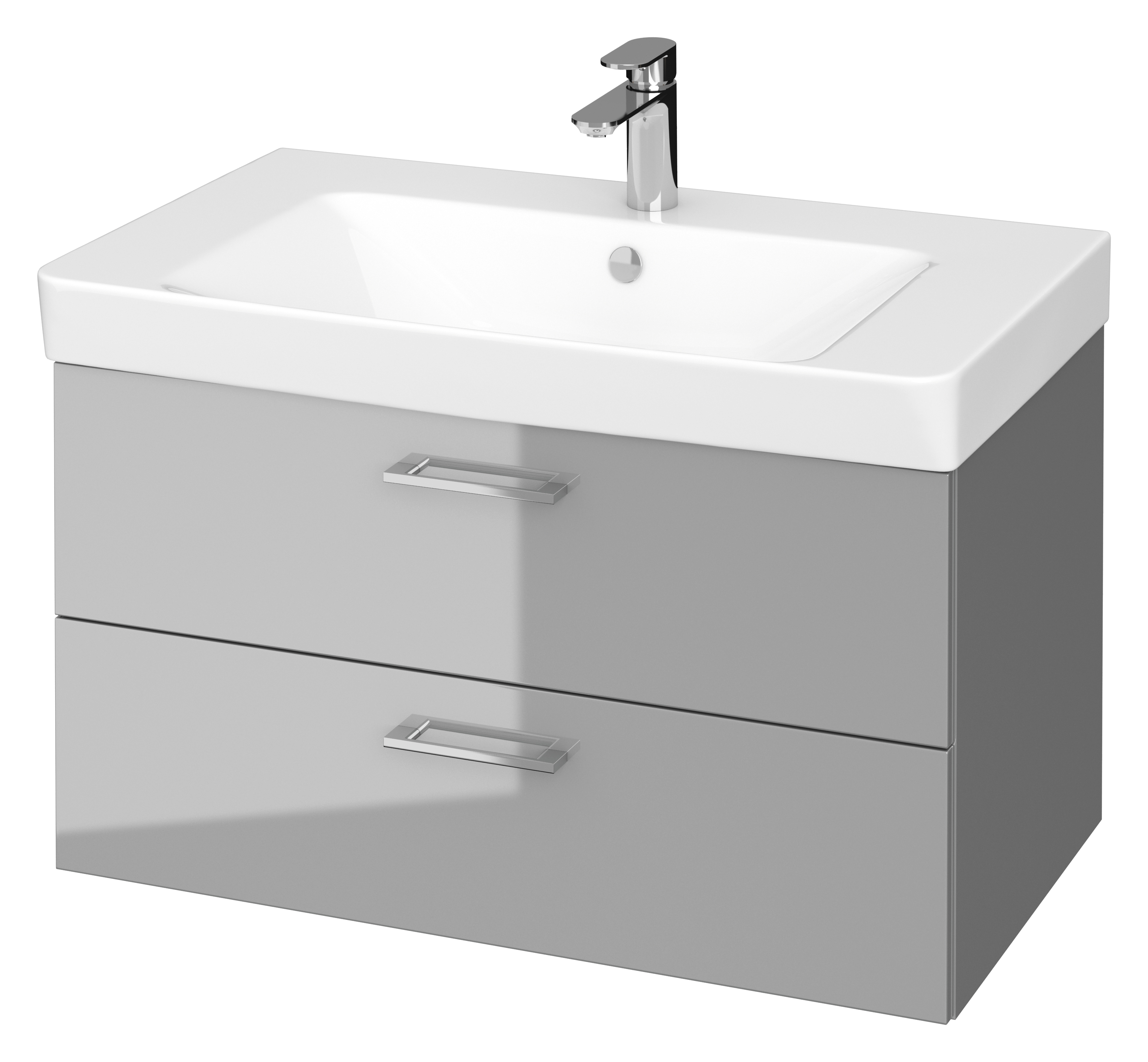 Cersanit Mille lavabo con armadietto 81 cm grigio S801-340-DSM