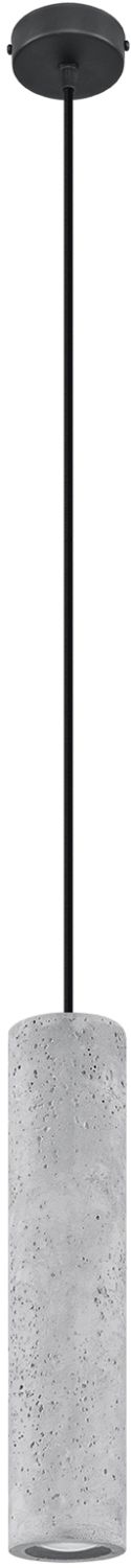 Sollux Lighting Luvo lampada sospesa 1x40 W nero-calcestruzzo SL.0653