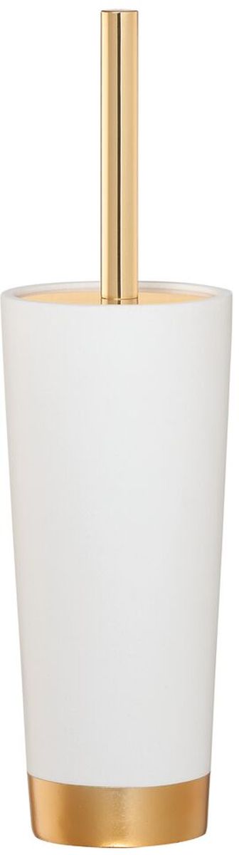 Sealskin Glossy scopino wc appoggiato bianco-oro 362320549