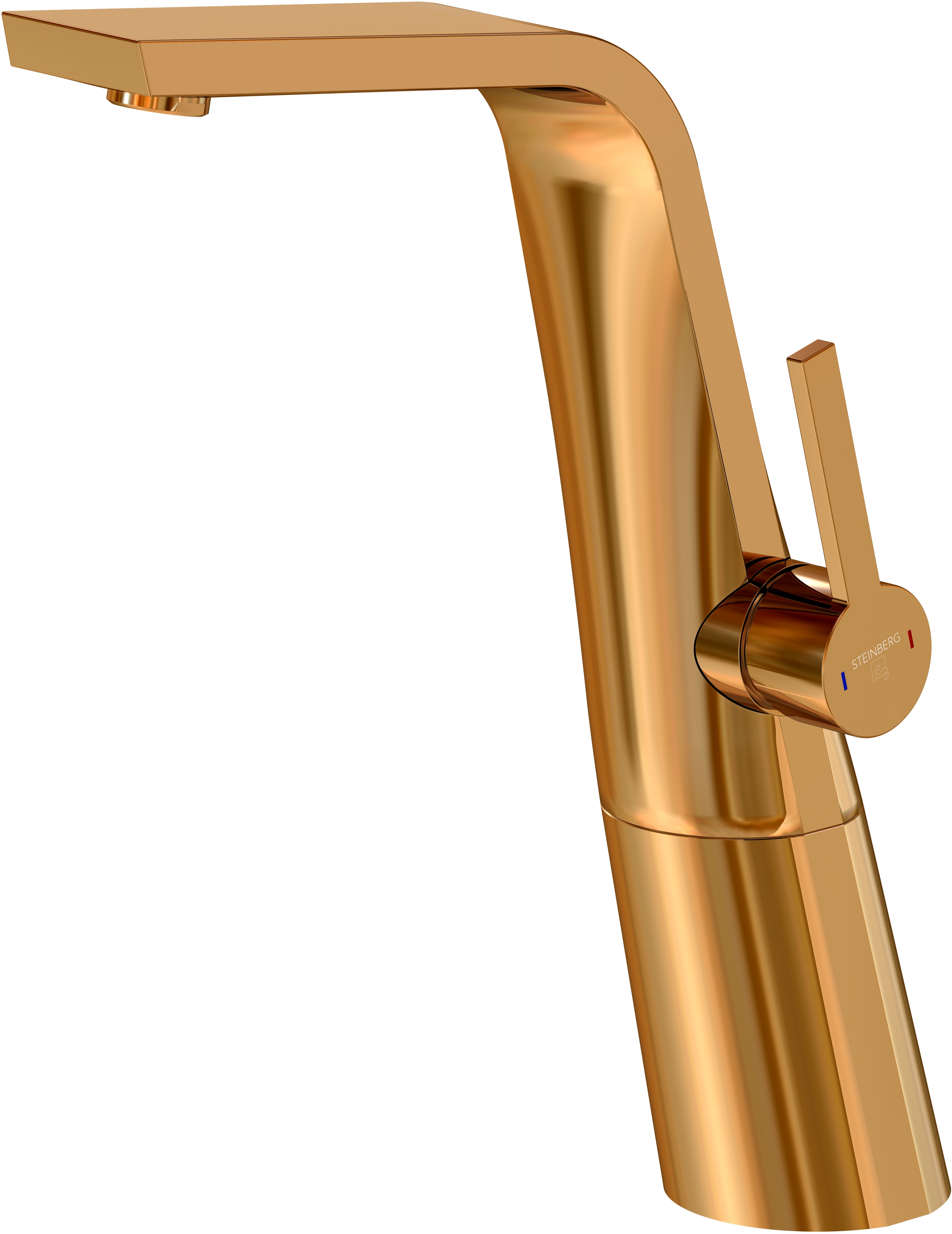 Steinberg 260 rubinetto per lavabo verticale oro 26017001RG