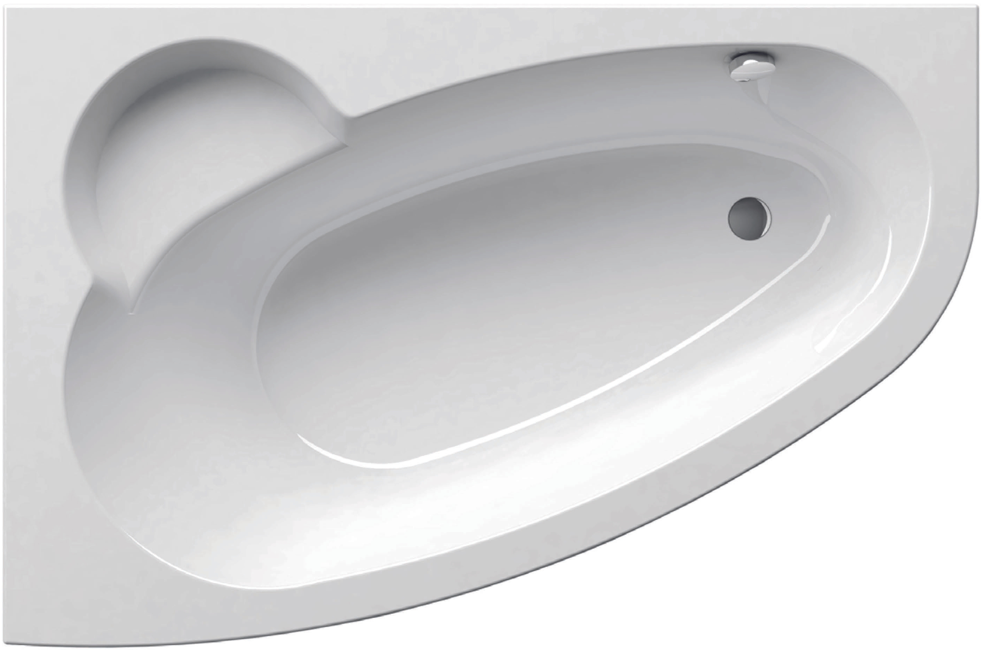 Ravak Asymmetric vasca da bagno angolare 160x105 cm sinistra bianco C461000000
