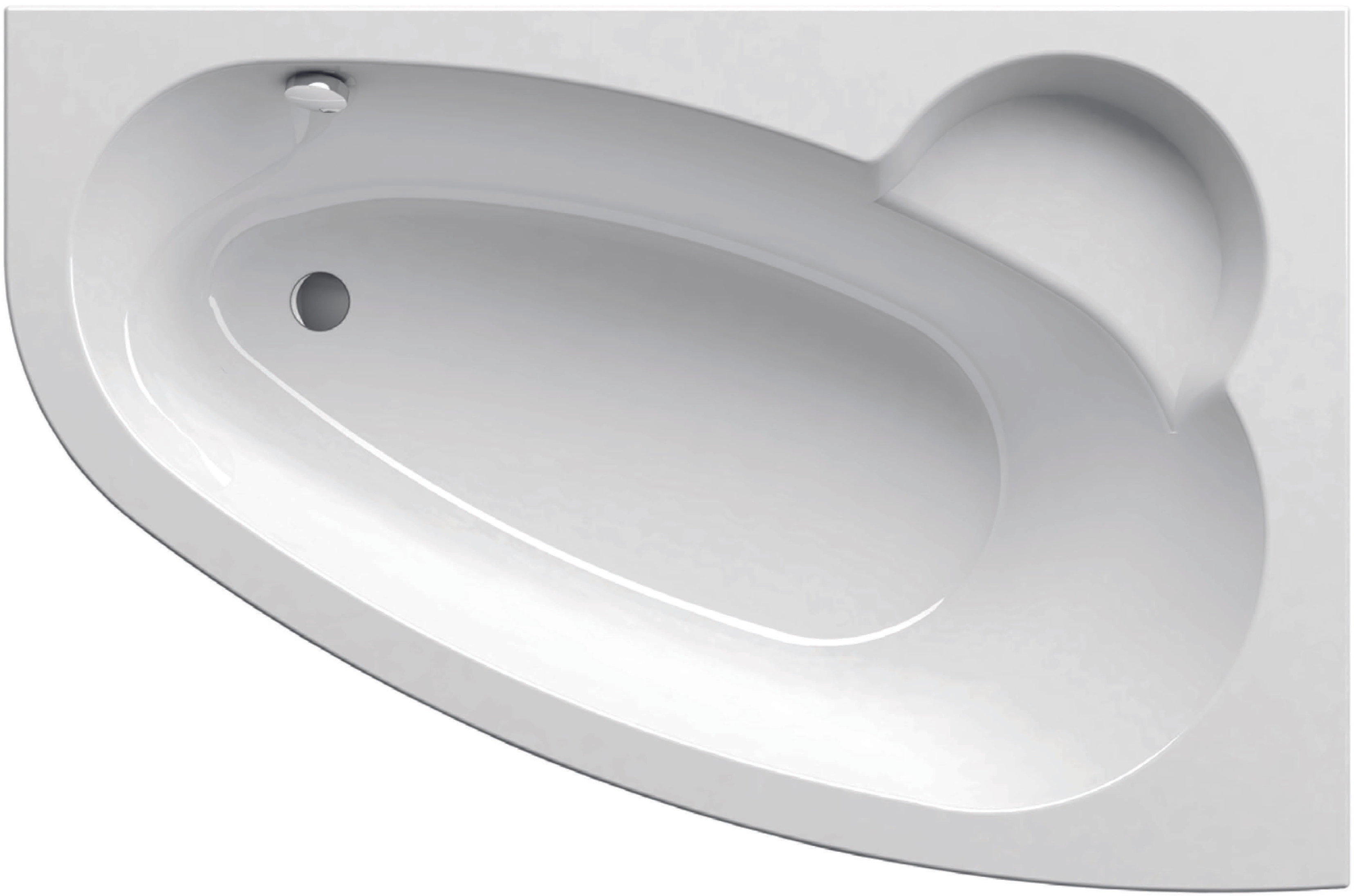 Ravak Asymmetric vasca da bagno angolare 170x110 cm destra bianco C491000000