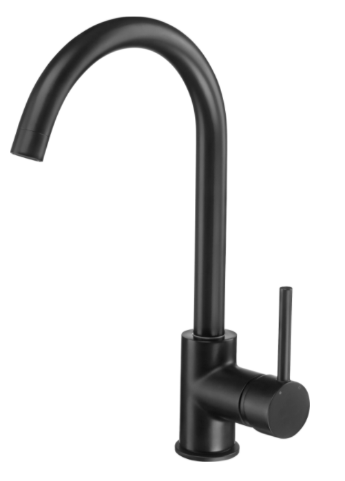 Berg Simple rubinetto da cucina verticale nero S130272PH
