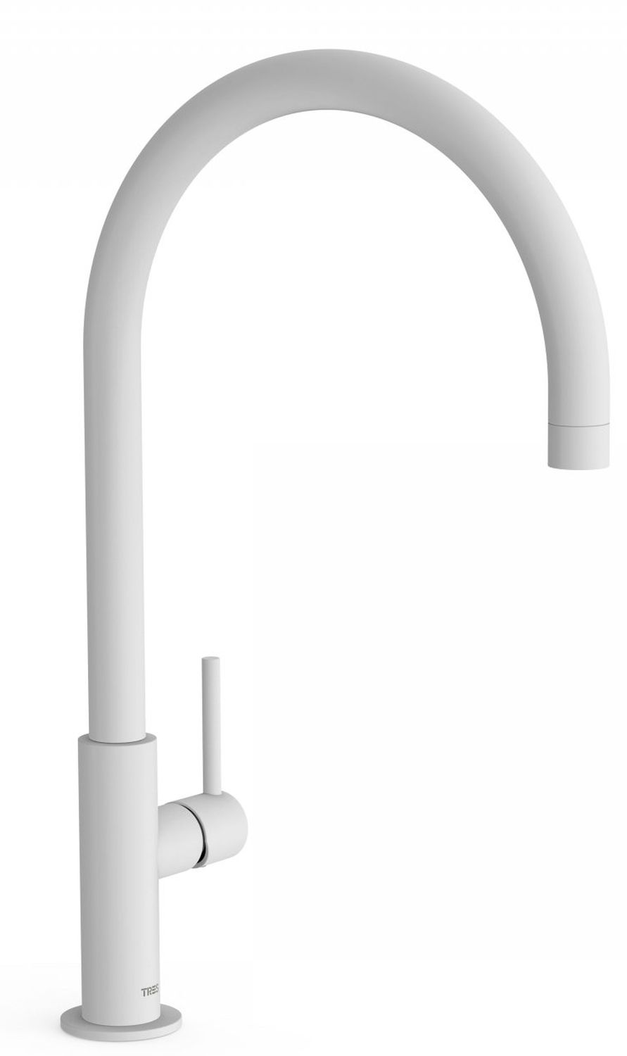 Tres Study-Tres rubinetto per lavabo verticale bianco 262.904.01BM