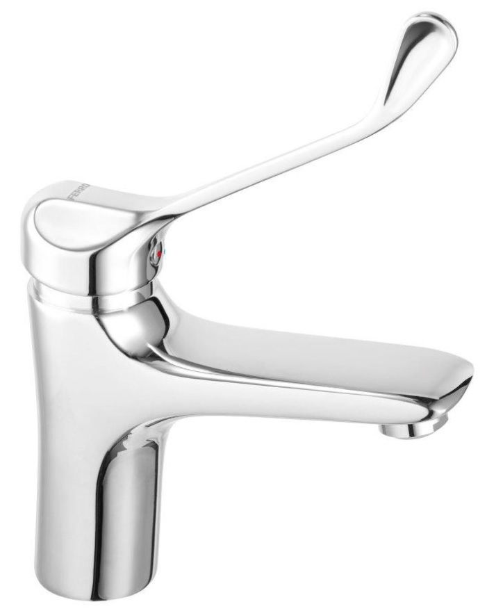 Ferro Tiga VerdeLine Medico rubinetto per lavabo verticale cromo BTGM2VL