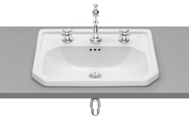 Roca Carmen lavabo 60x45 cm rettangolare da incasso bianco A3270A5003