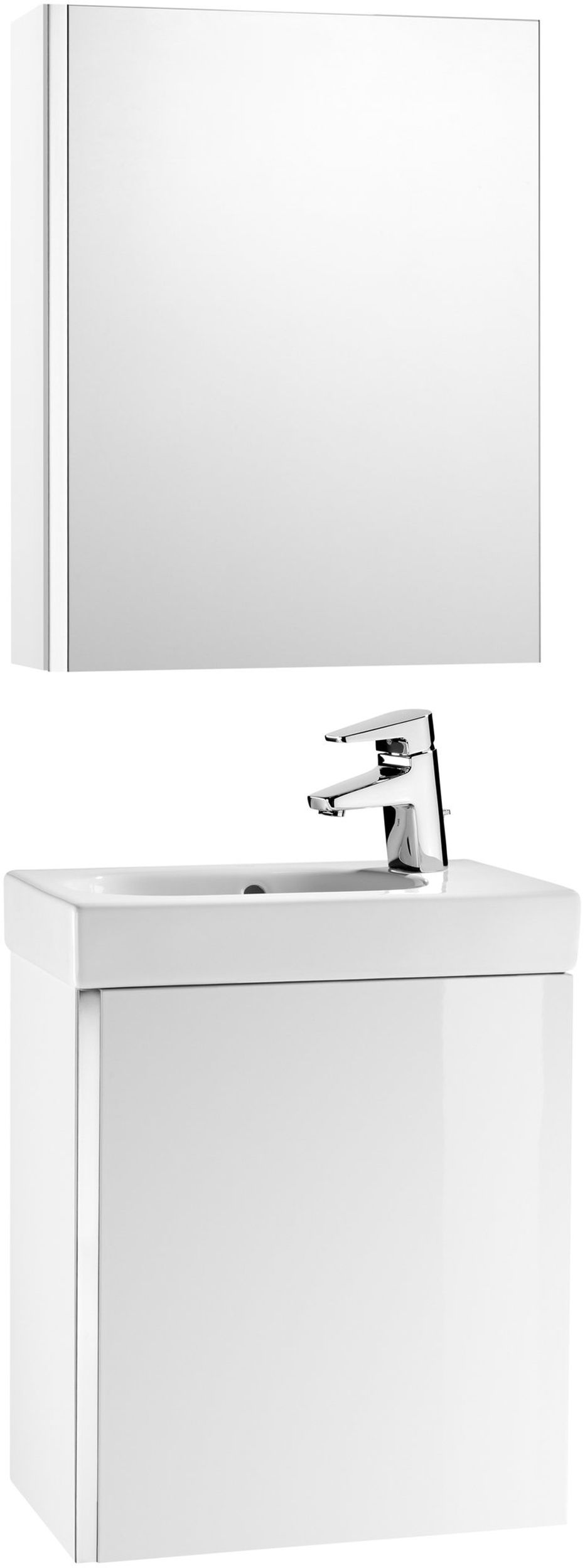 Roca Mini-N lavabo con armadietto 45 cm bianco A855866806