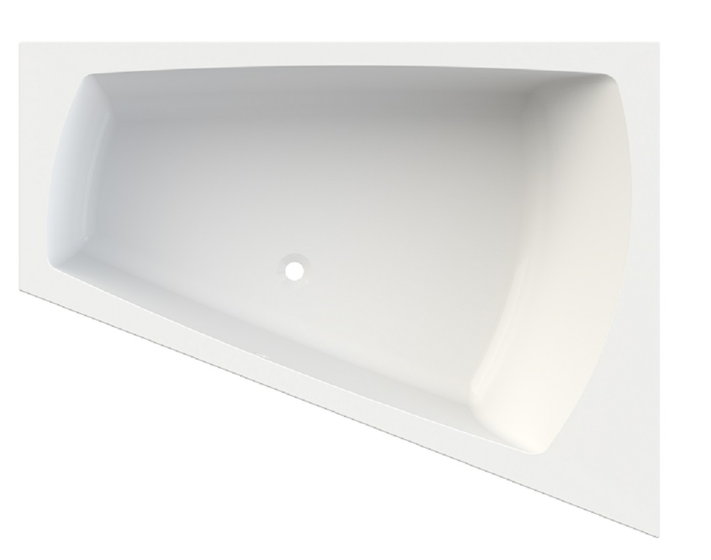 Hoesch Largo vasca da bagno angolare 180x140 cm destra bianco 3706.010