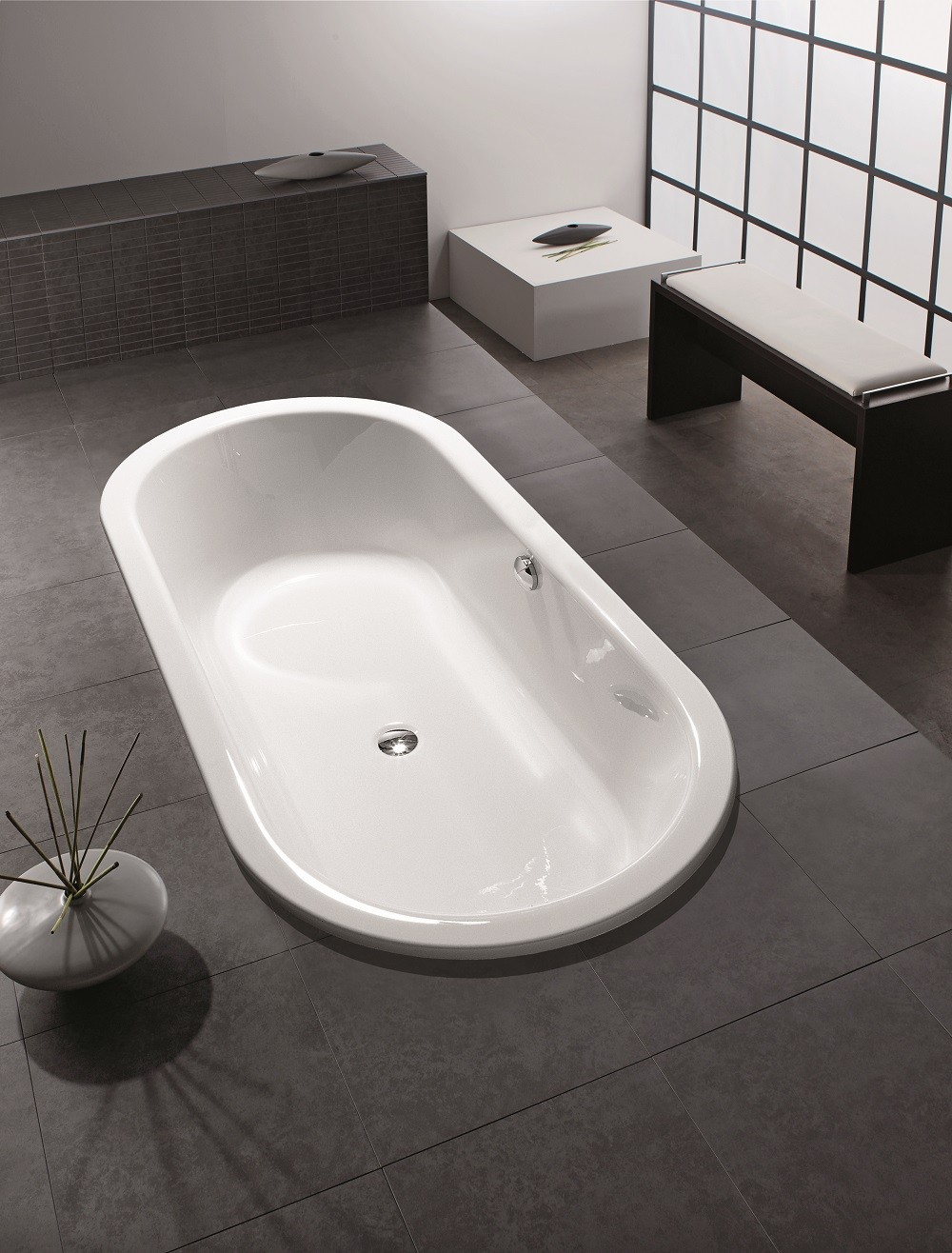 Hoesch Starck vasca da bagno ovale 175x80 cm ovale bianco 6135.010