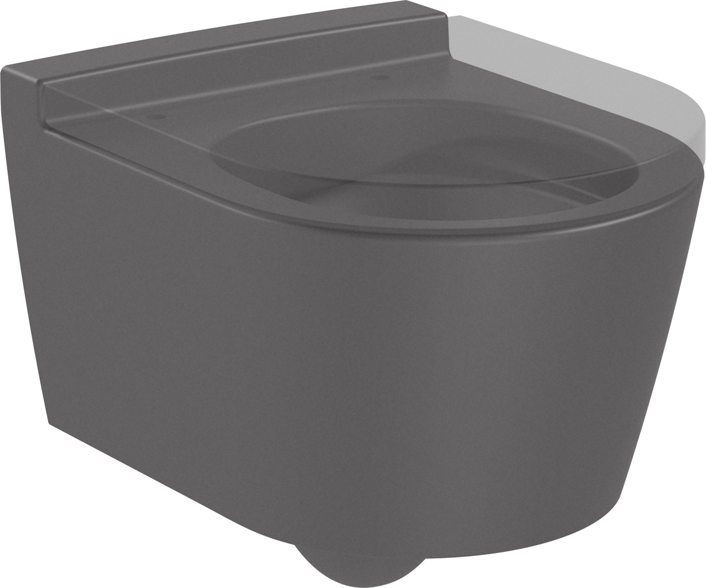 Roca Inspira vaso wc sospeso senza brida nero A346528640