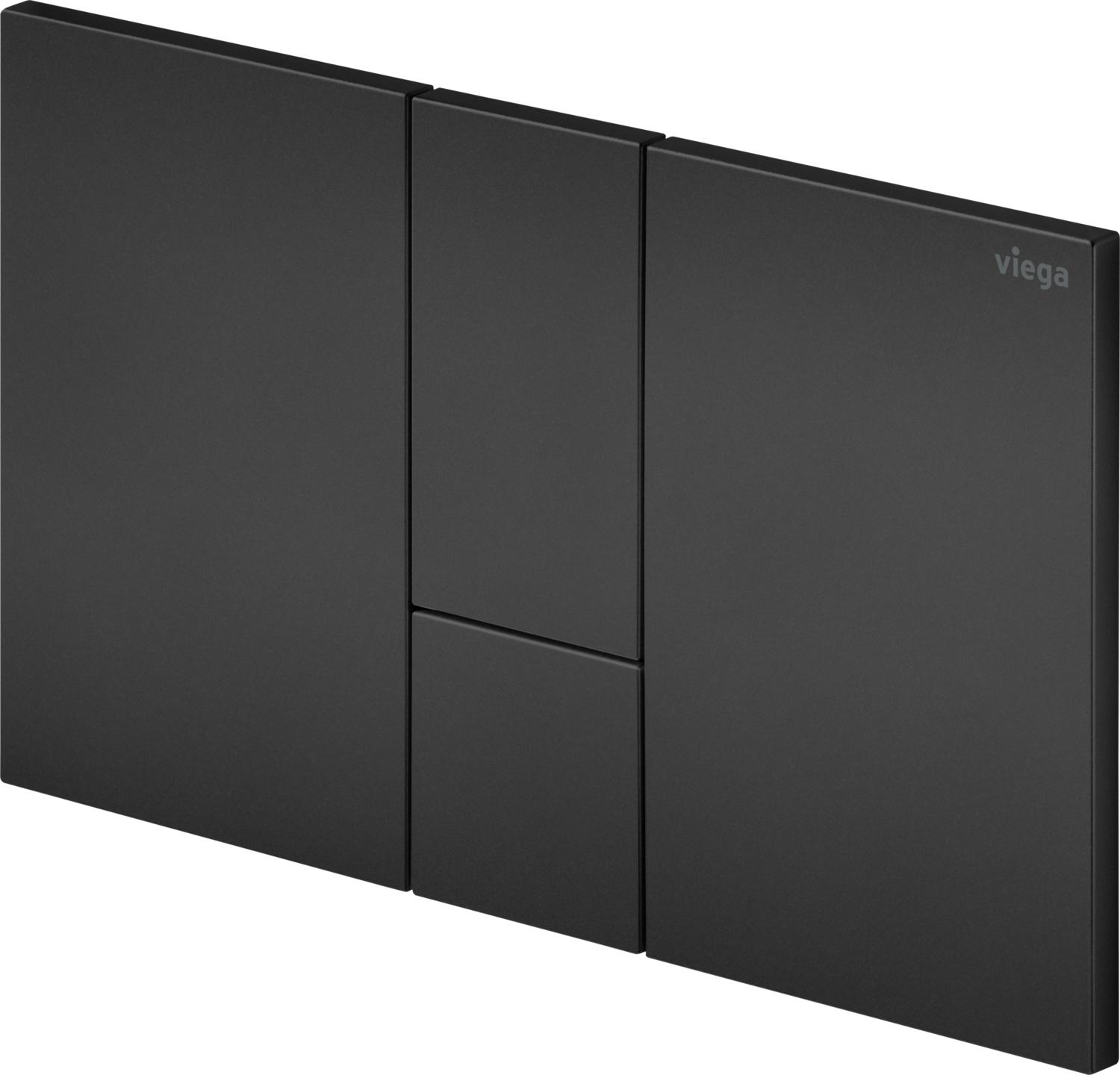 Viega Visign placca di comando per WC nero 801748