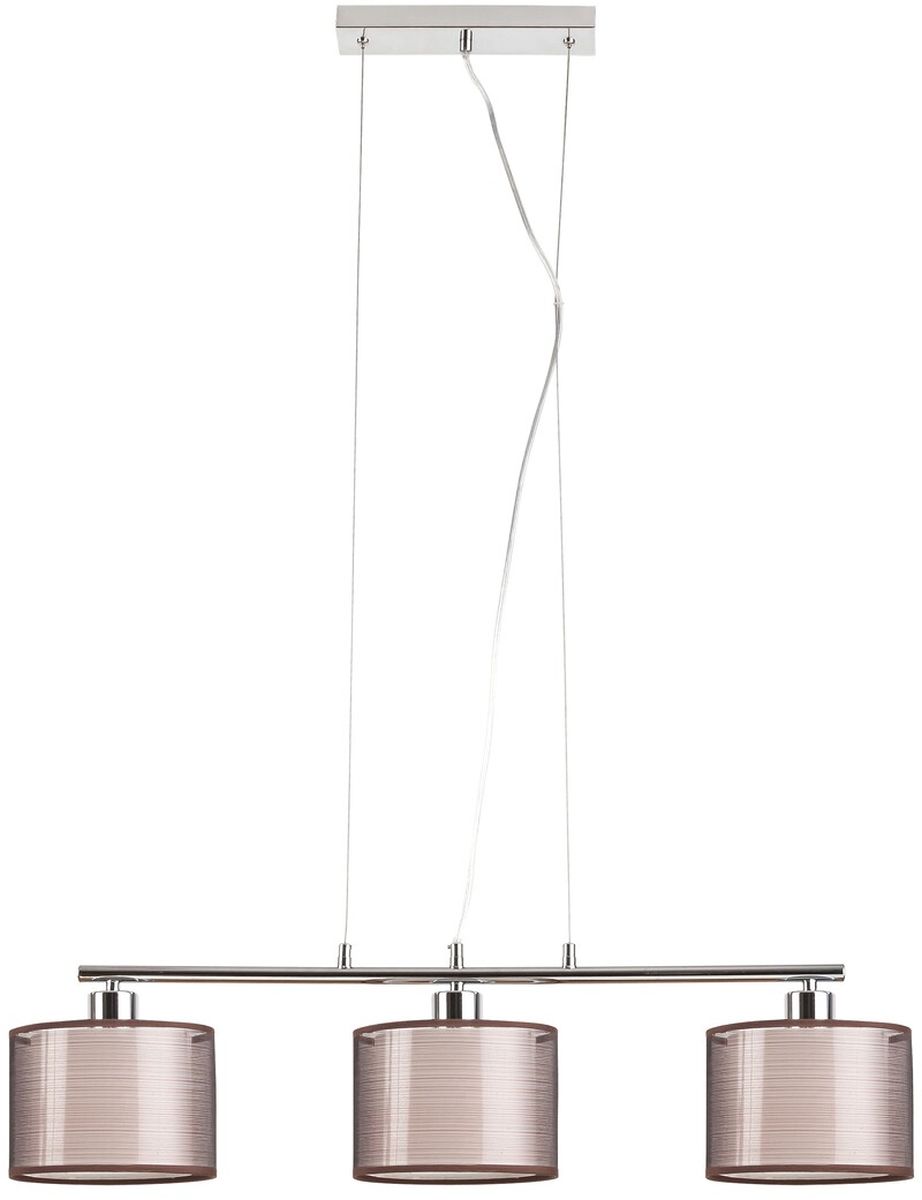 Rabalux Anastasia lampada sospesa 3x60 W cromo-marrone 2630