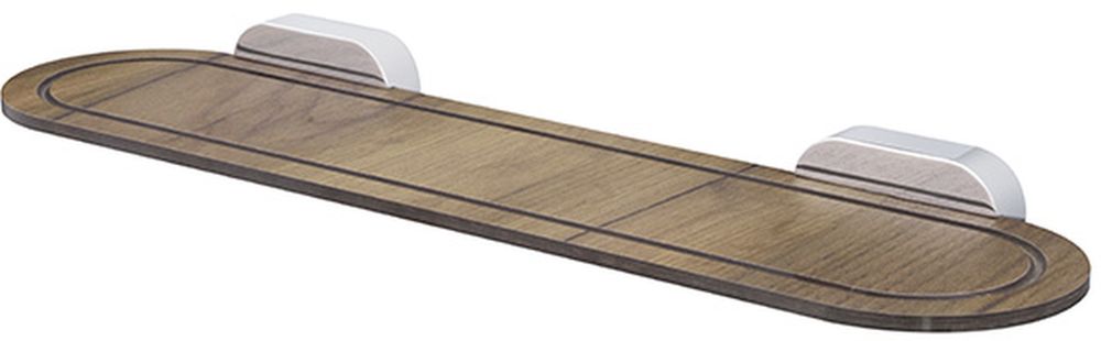 BISK Bergen mensola 45 cm legno-cromo 07056