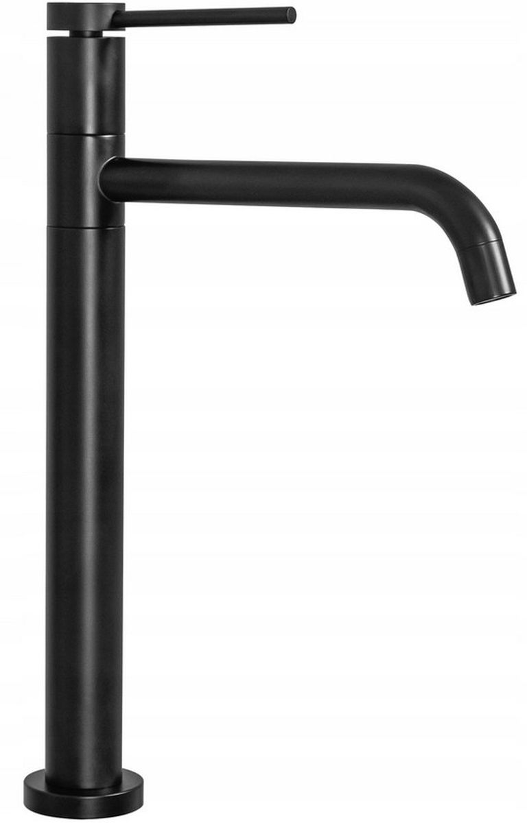 Rea Lugano rubinetto per lavabo verticale nero REA-B5001