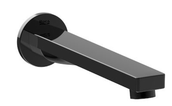 Roca Naia Black bocca di erogazione per rubinetto per vasca nero A5253089CN