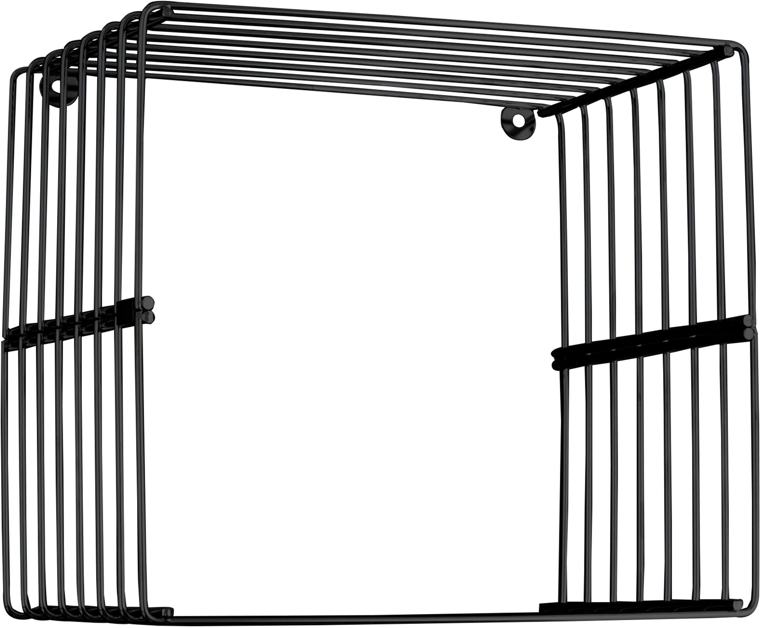 Duschy Cube mensola 25 cm nero 500-20