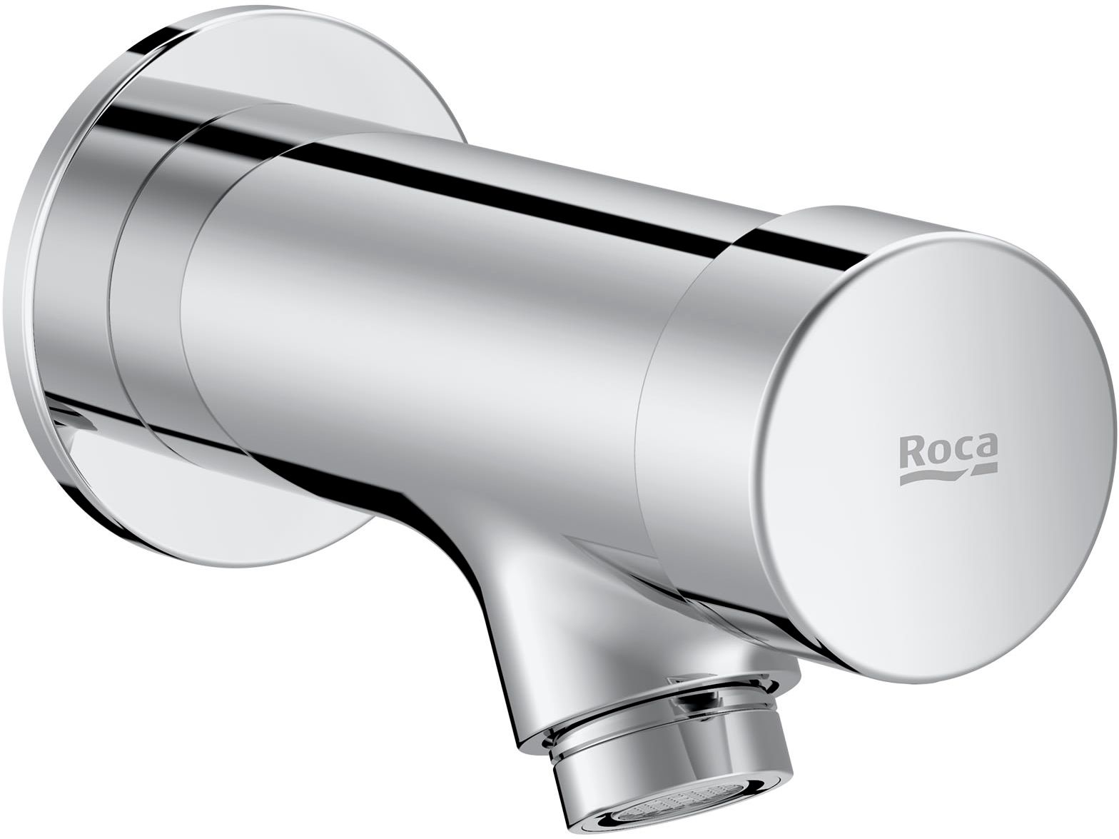 Roca Fluent rubinetto d'arresto per lavabo a parete a pressione cromo A5A7A24C00