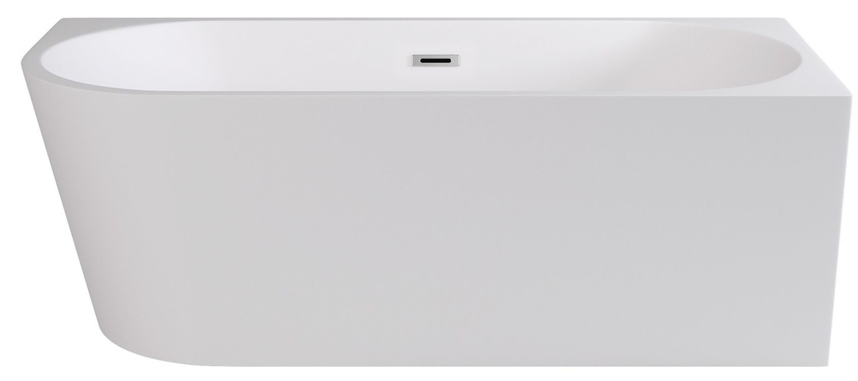 Besco Zoya vasca da bagno a parete 150x75 cm rettangolare bianco #WAS-150-ZP