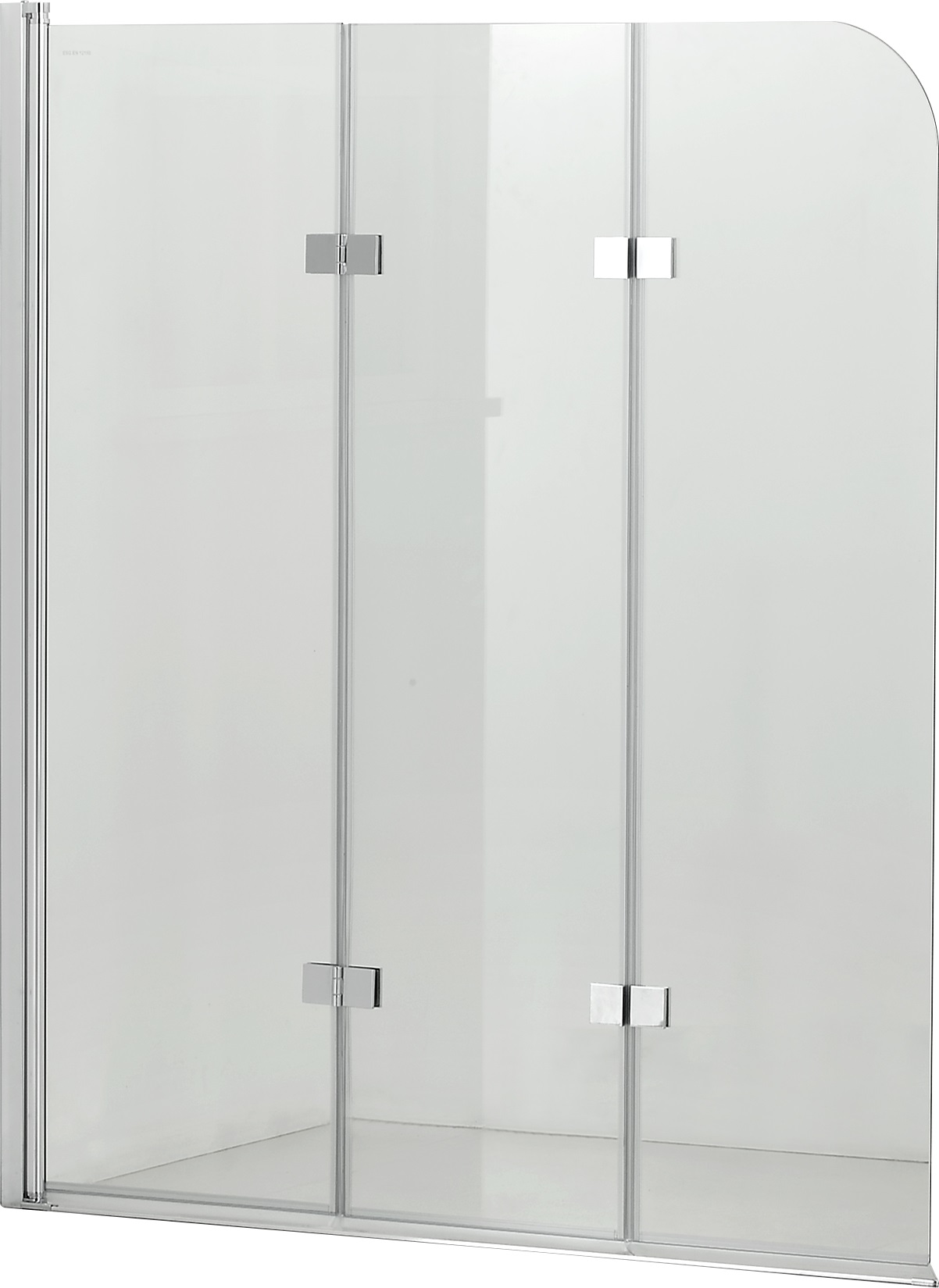 Hagser Anke parete vasca 120 cm 3 ante cromo lucida/vetro trasparente HGR40000023