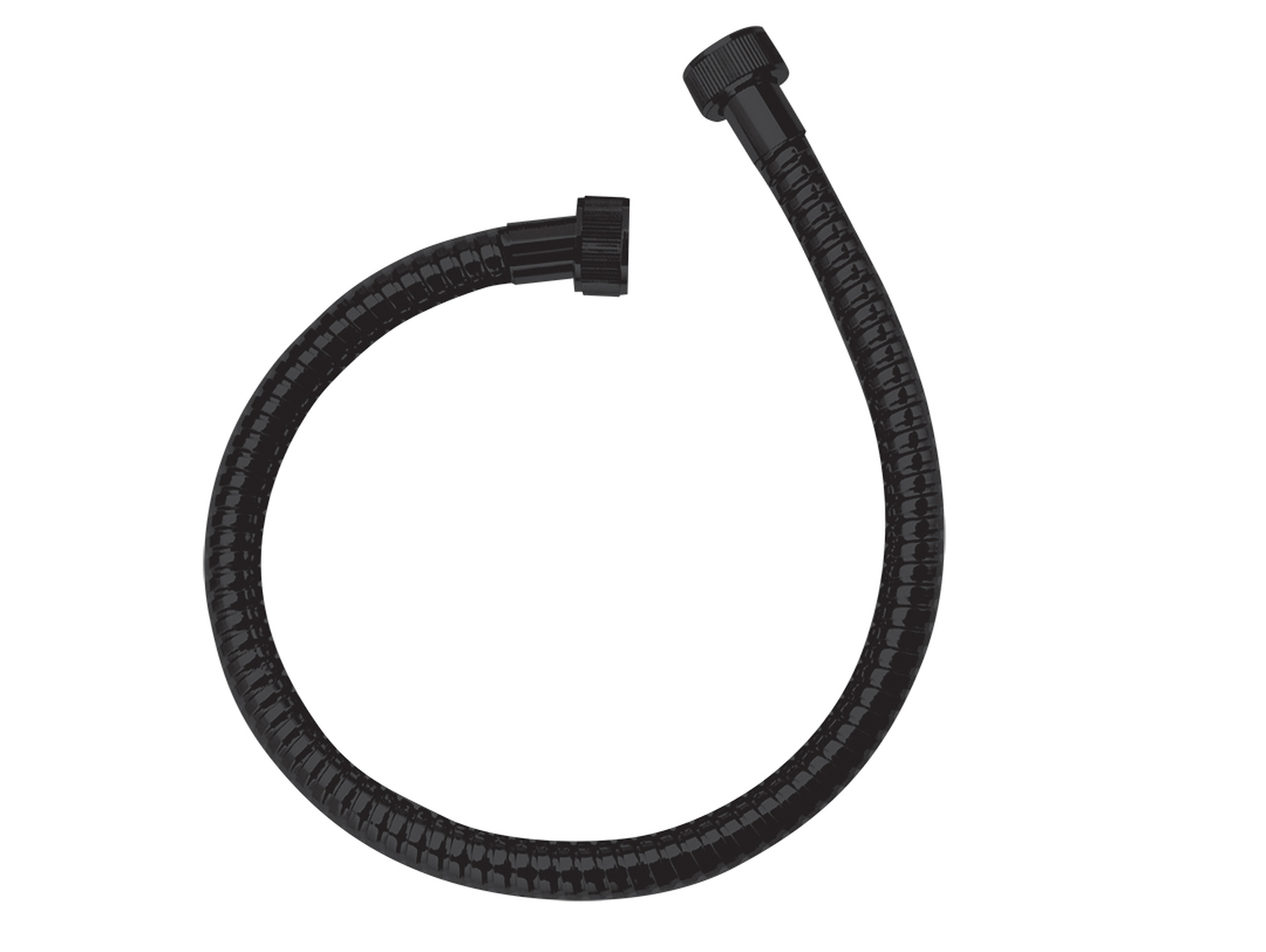 Laveo Arno flessibile per rubinetto 70 cm nero CRA7PTD