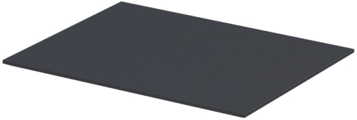 Oristo Uni piano 59.6x45.9 cm nero OR00-BU-60-8