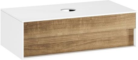 Ravak Step armadietto 100x54x30.5 cm sottolavabo sospeso bianco -noce X000001418