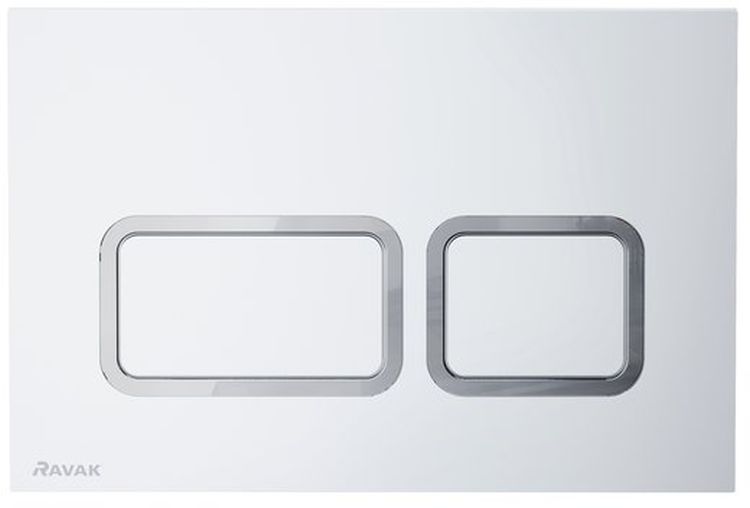 Ravak Twin placca di comando per WC satinato X01739