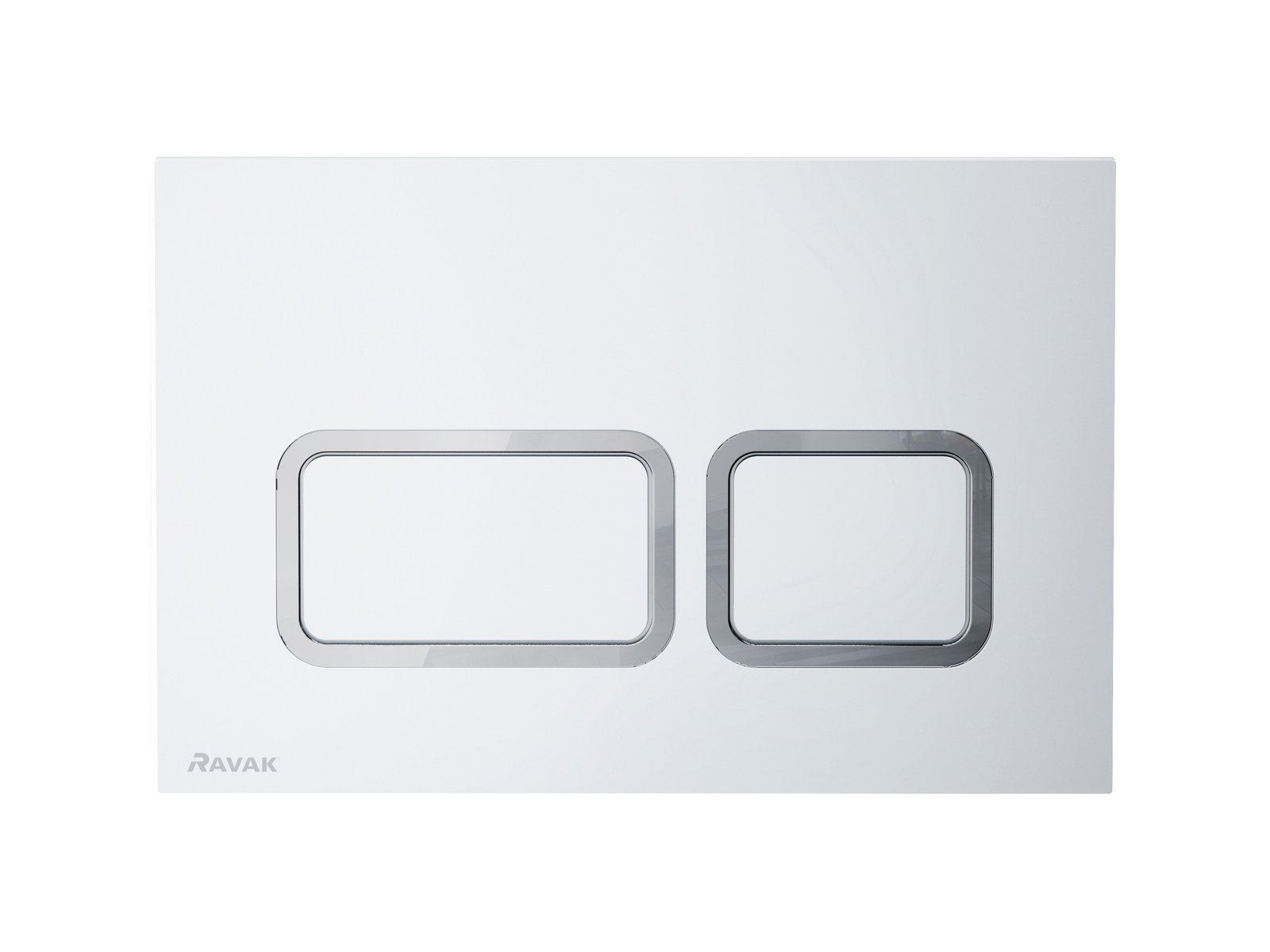 Ravak Twin placca di comando per WC satinato X01739