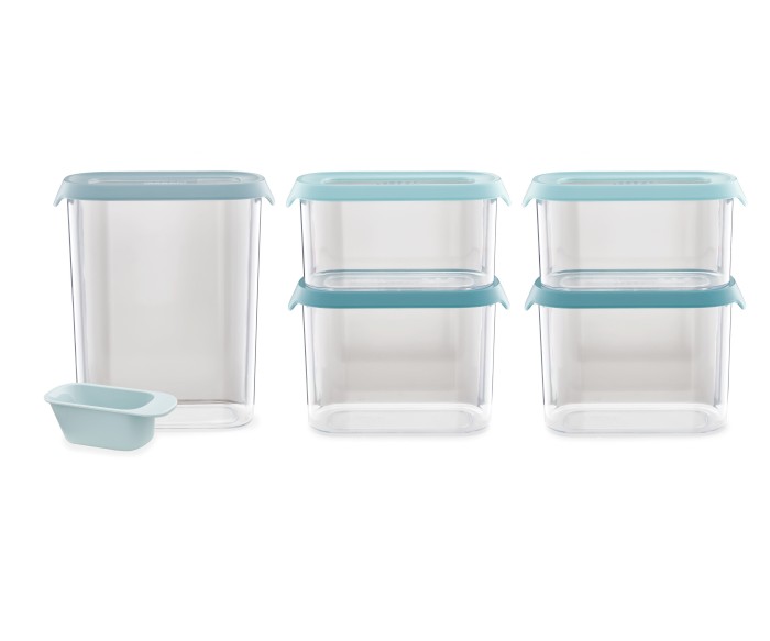 Joseph Joseph Cupboard Store set di contenitori 31x8.5x21 cm trasparente-blu 81113
