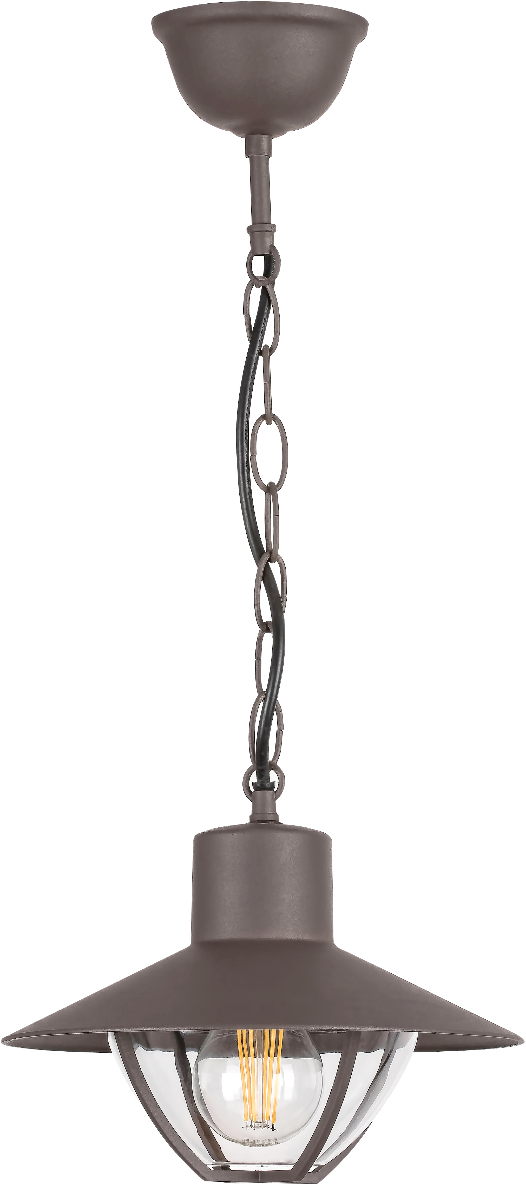 Rabalux Almada lampada sospesa per esterni 1x10 W trasparente-marrone 7885
