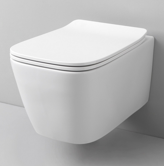 Art Ceram A16 vaso wc sospeso senza brida bianco opaco ASV00305;00