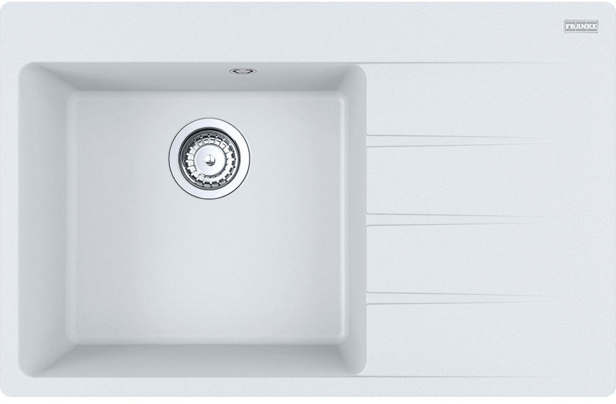 Franke Centro lavello in granito 78x50 cm bianco 114.0633.144